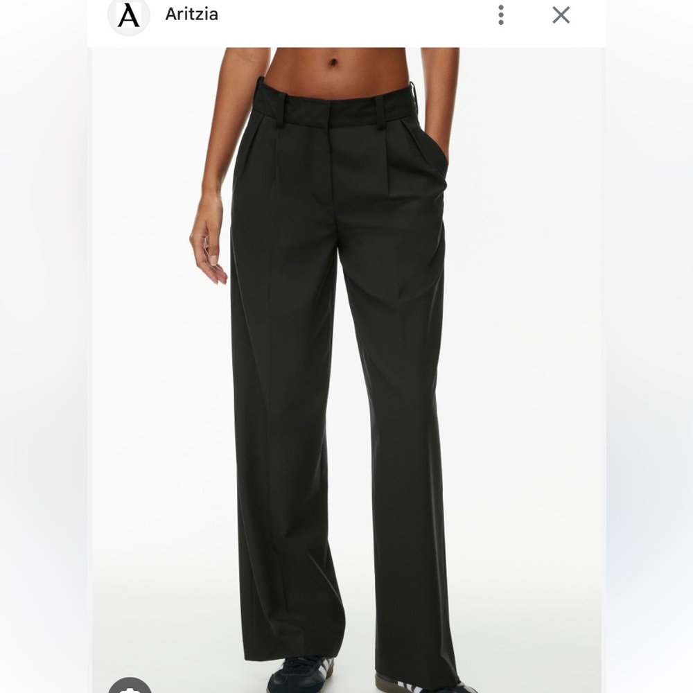 Aritzia Sunday Best NOLEE navy blue trousers